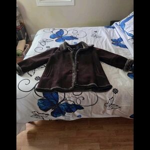 Brown Shearling Jacket Brand New Without Tags